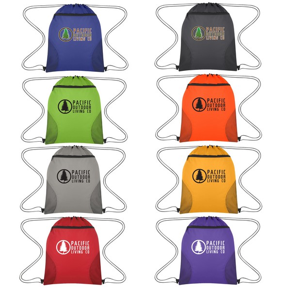 JH3180 Courtside Drawstring Sports Pack with Cu...